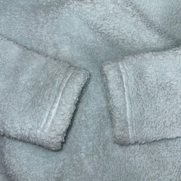 Patagonia Fleece Pullover Womens S Light Blue Sherpa Quarter Zip Warm Soft Layer - Picture 4 of 6